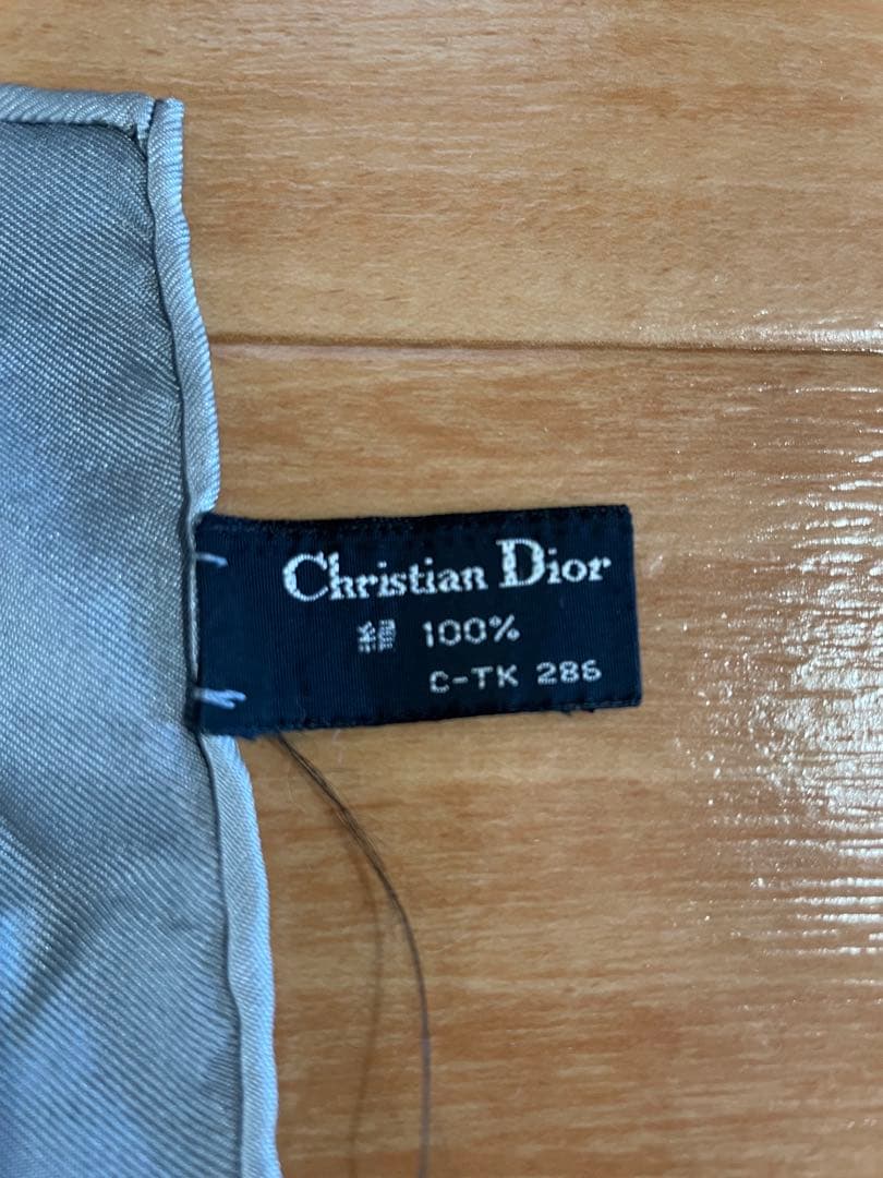 Christian Dior グレー スカーフ