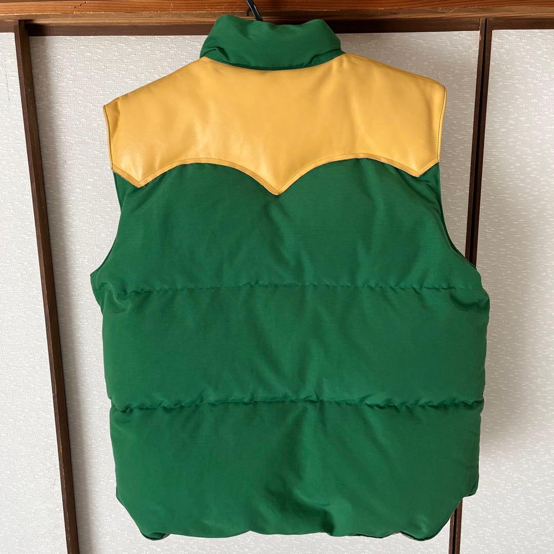 SUGAR CANE SC12340レザーヨークダウンベストLサイズ