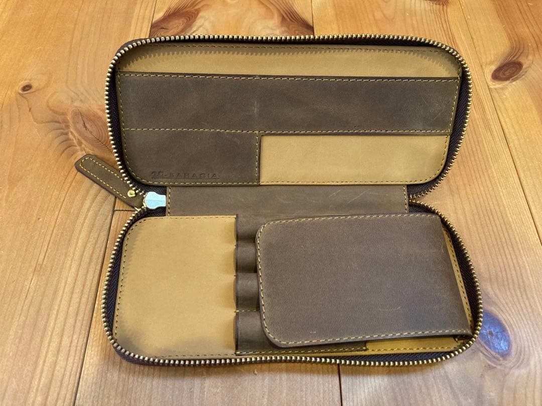 新品！Bahagia & craft バハギア ペンケース ブラウン