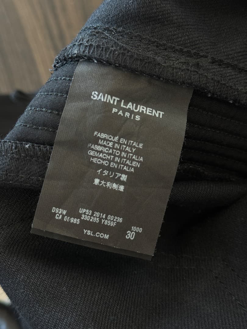 Saint Laurent サンローラン バイカーパンツ Hedi期 イタリア製