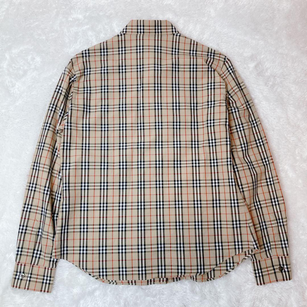 バーバリー シャツ ブラウス ノバチェック 長袖 コットン 42 XL