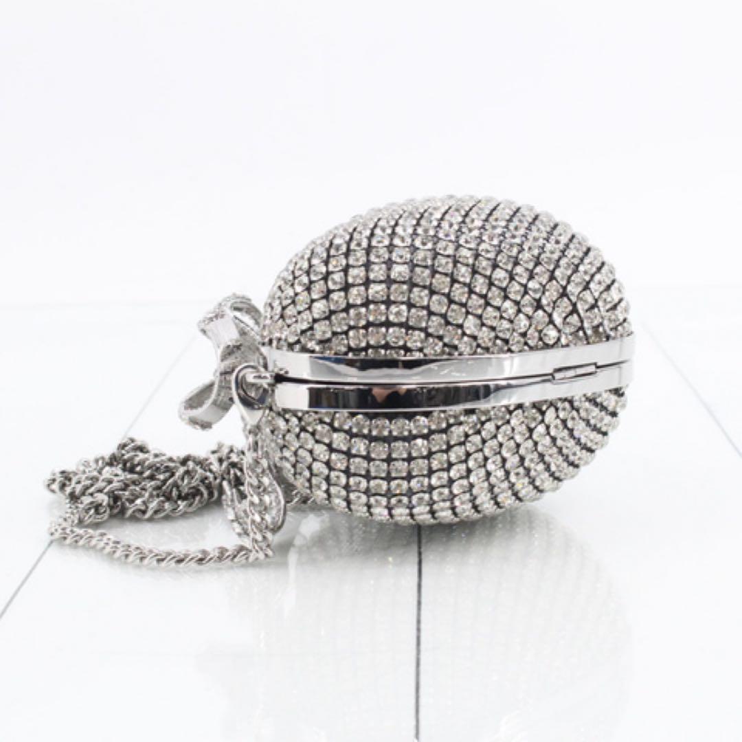 ✨極美品✨ crystal heart clutch パーティーバッグ