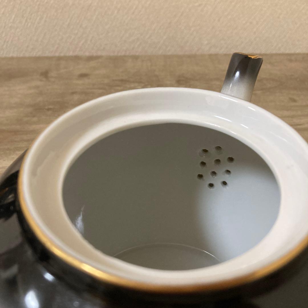 希少品　ビンテージ　上絵付　二重デコ盛龍　古茶器　名古屋絵付　デッドストック