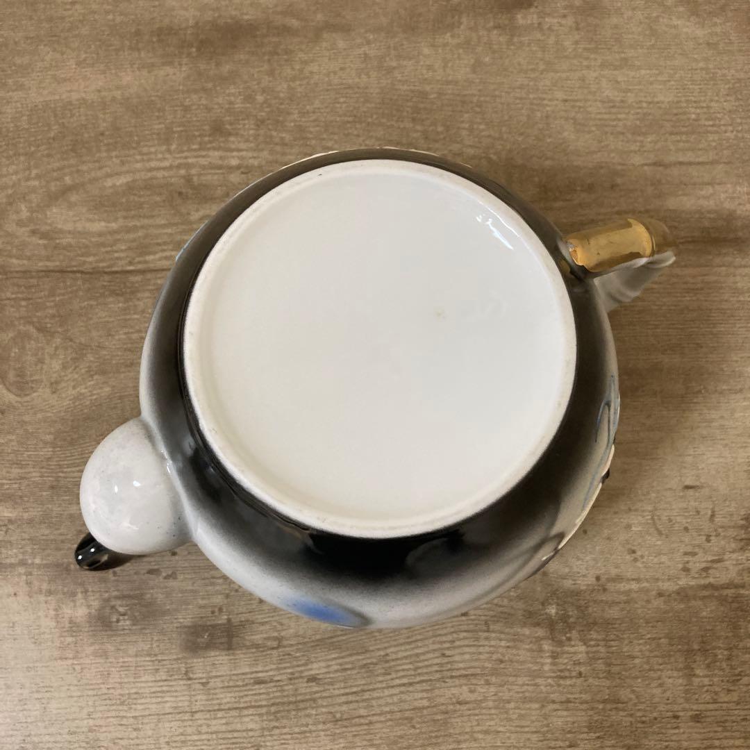 希少品　ビンテージ　上絵付　二重デコ盛龍　古茶器　名古屋絵付　デッドストック