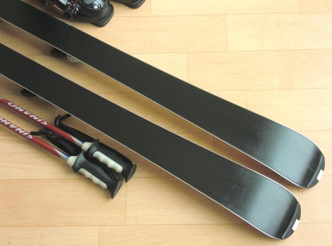 ■■最終特価■送料無料■スキー4点セット■板145靴25-25.5■WAX済■■