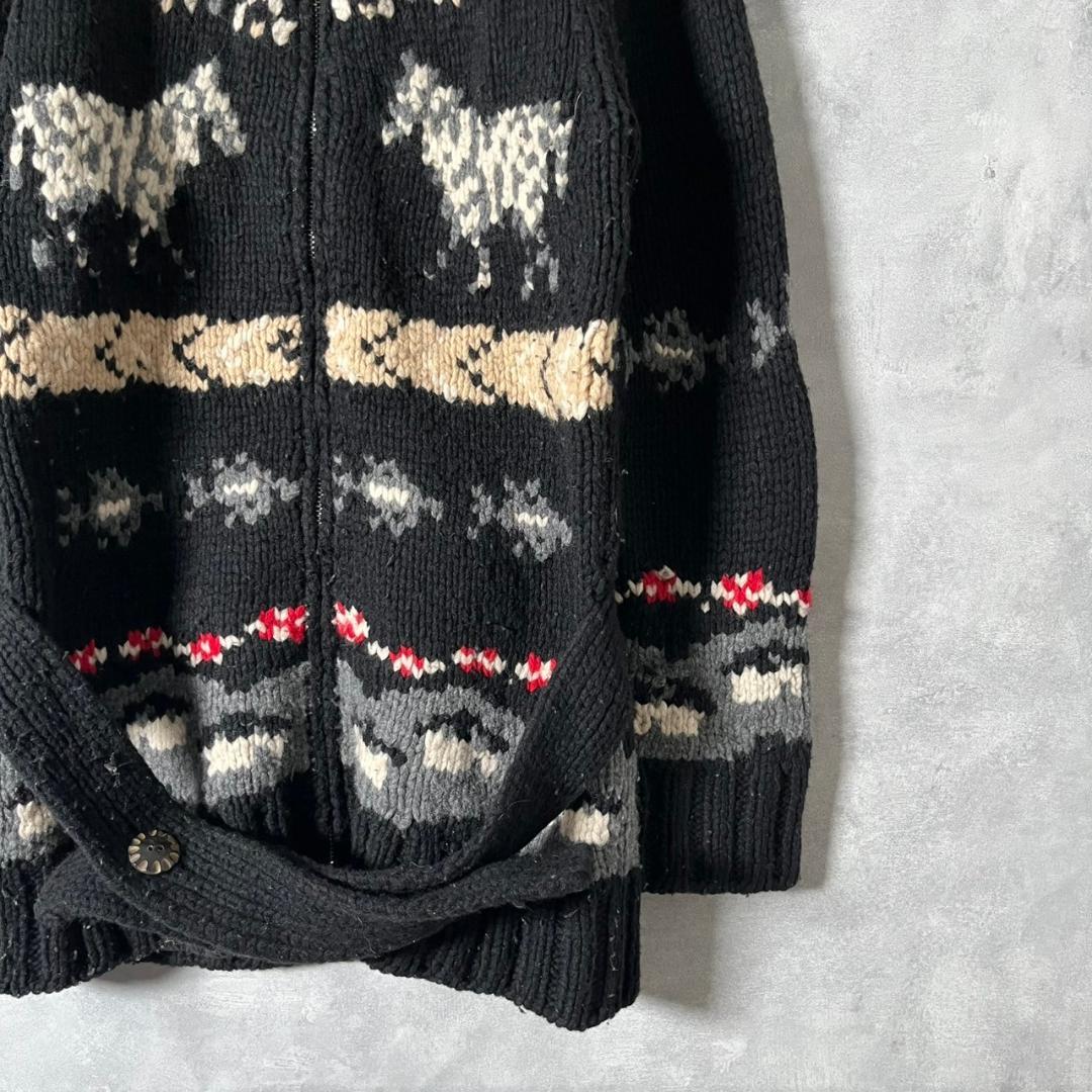 KEITA MARUYAMA アニマル ウール カウチンセーター N576