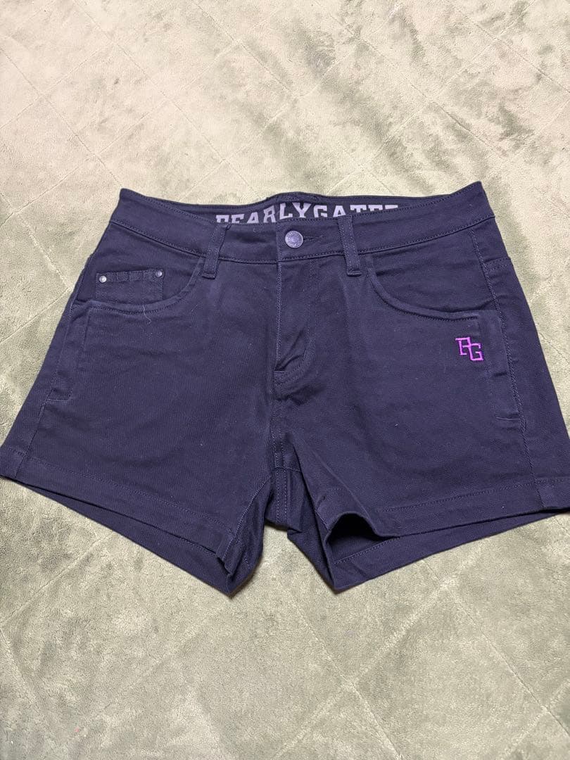 PEARLY GATES ブラックショートパンツ サイズ1