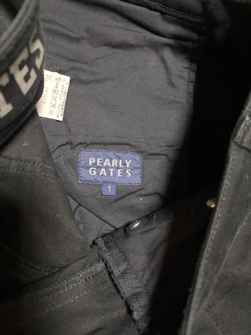 PEARLY GATES ブラックショートパンツ サイズ1