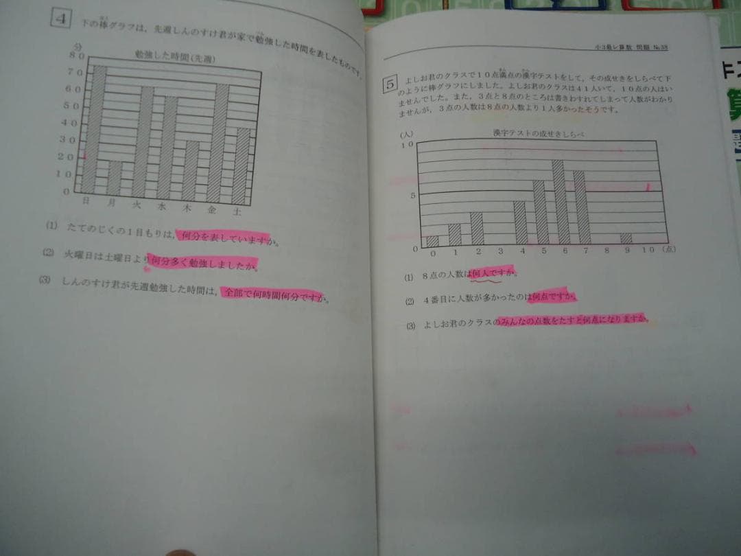 希学園 　3年　算数 　最高レベル演習　第1分冊～第4分冊　　2016年度版