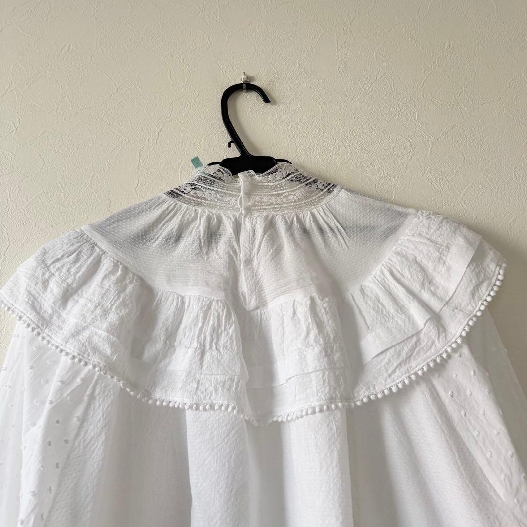 IENA LA BOUCLE ドビードットレースブラウス