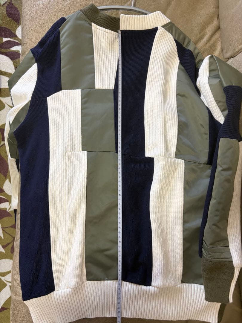 Sacai × Hank WillisThomas ライダース ニットジャケット