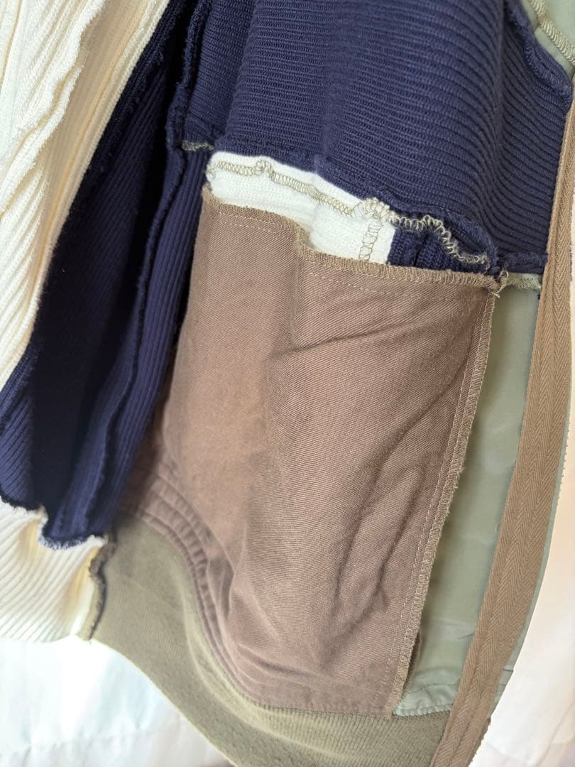 Sacai × Hank WillisThomas ライダース ニットジャケット