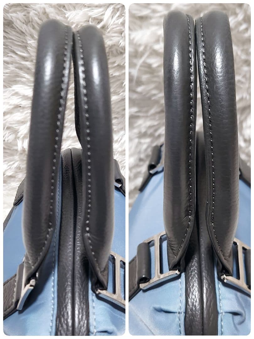 【ほぼ未使用・収納袋付】muta MARINE バイカラー ナイロンバッグ