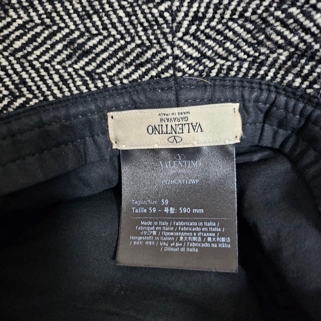 VALENTINO バケットハット ヘリンボーン柄 サイズ59