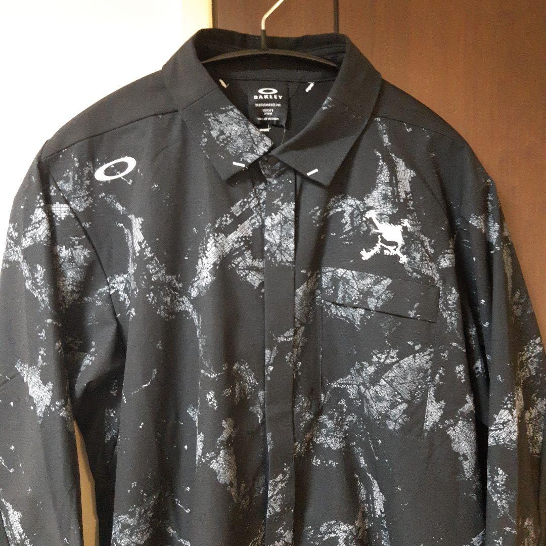新品　オークリーゴルフ　メンズ　4WAYストレッチシャツ　スカルシリーズ