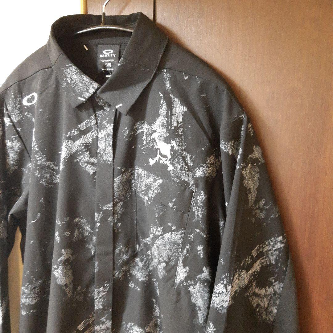 新品　オークリーゴルフ　メンズ　4WAYストレッチシャツ　スカルシリーズ
