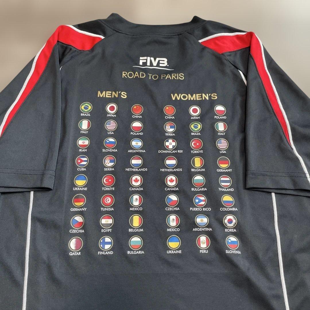 極美品 MIZUNO FIVB バレーボール パリ五輪予選 DRY Tシャツ