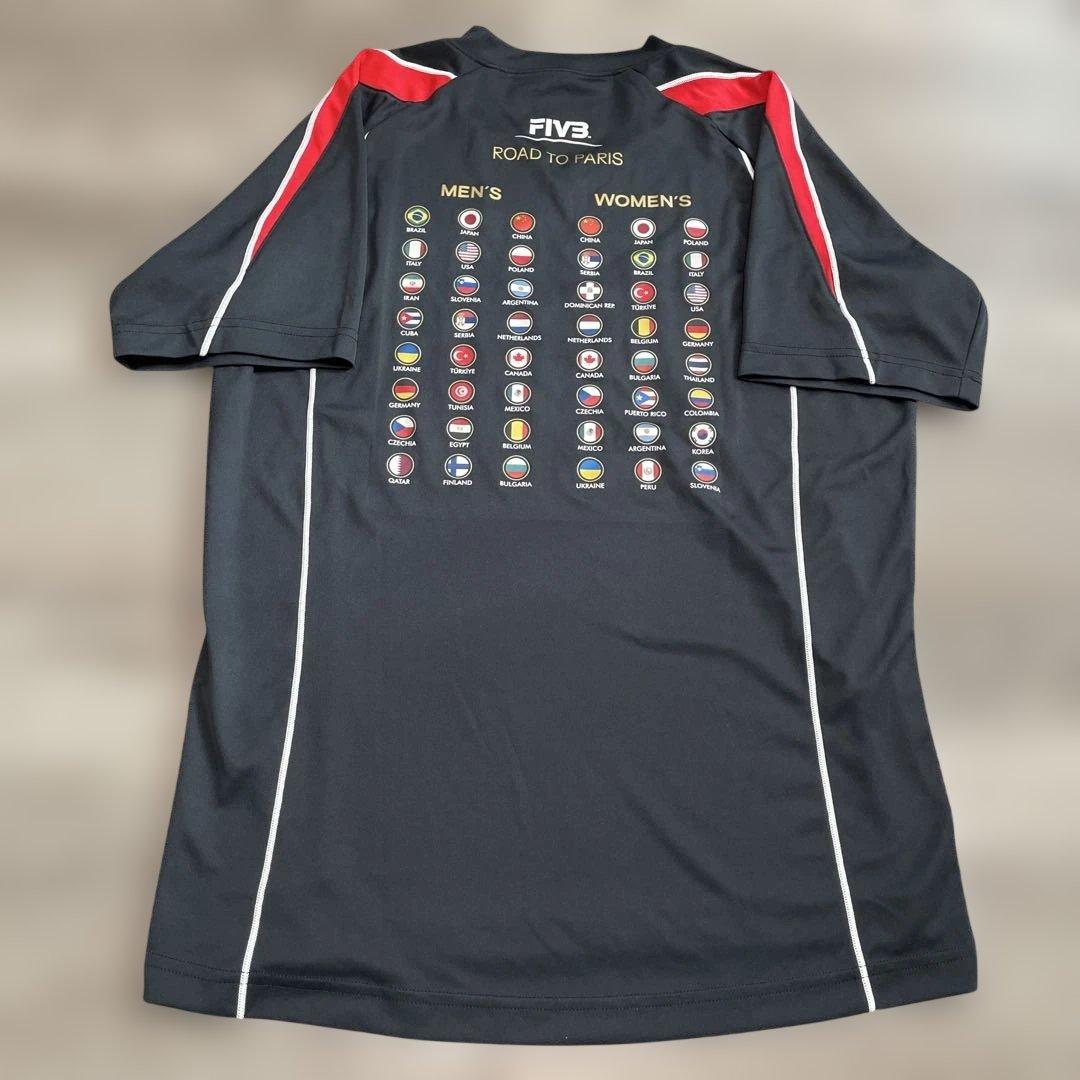 極美品 MIZUNO FIVB バレーボール パリ五輪予選 DRY Tシャツ