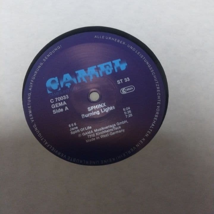 Sphinx /Burning Lights 輸入盤レコード