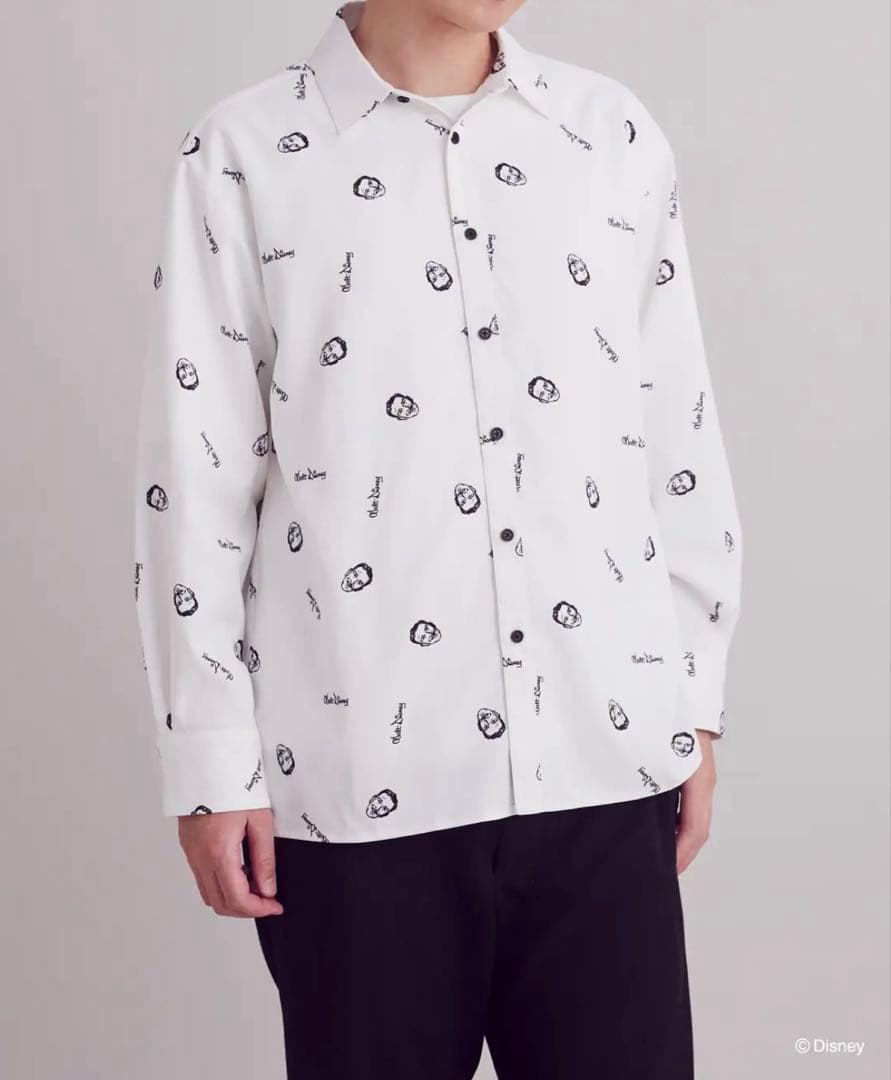Areeam Disney THE MARKET ウォルト・ディズニー総柄シャツ