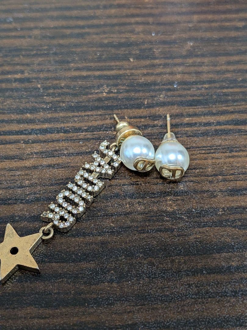 【４点セット】Christian Dior ピアス パール スター ロゴ
