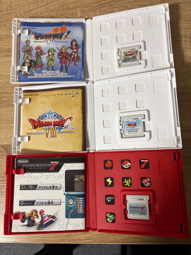 ニンテンドー3DSソフトセット×3ドラゴンクエストVII、VIII マリオカート