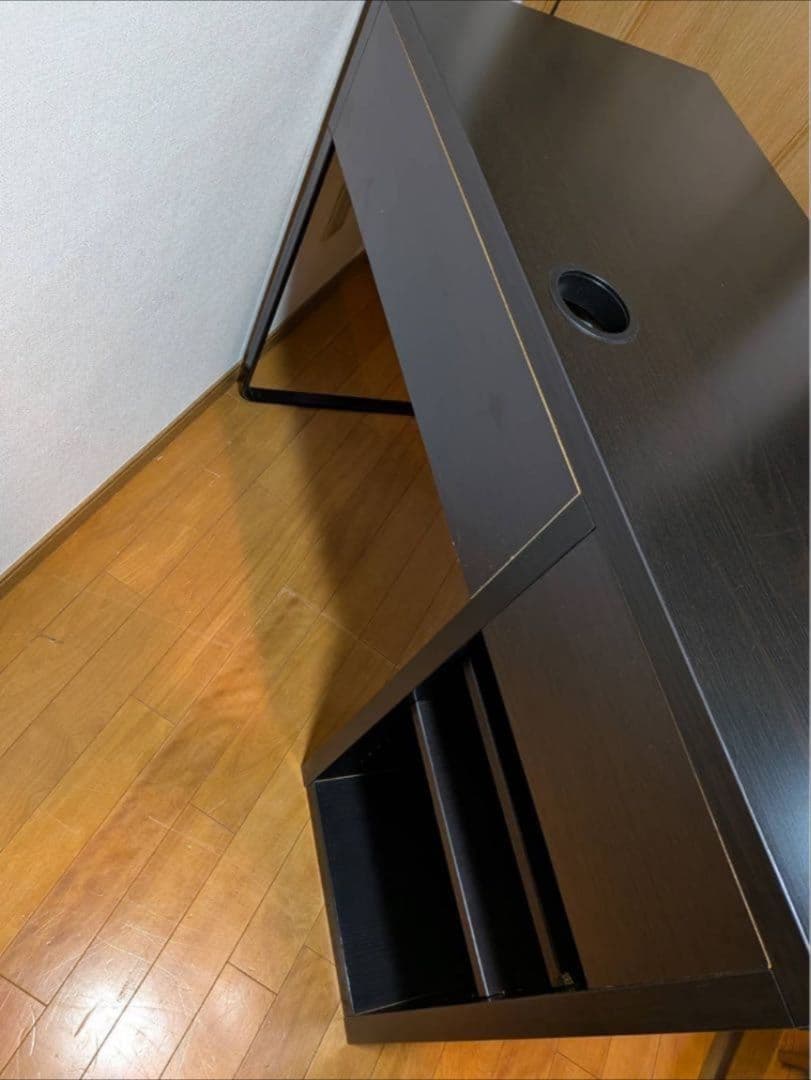 《送料込》IKEA ミッケ ブラック 作業机 学習机 デスク テーブル引出し