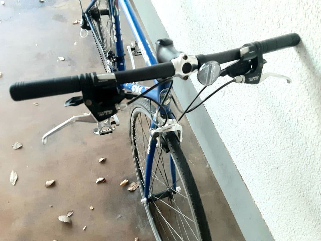 GIOS AMPIO クロモリ クロスバイク 700c 2x9速 ジオスブルー