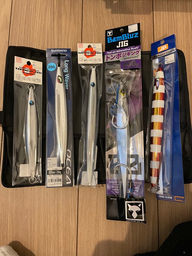 メタルジグセット（Shimano, Jackall, Daiwa）