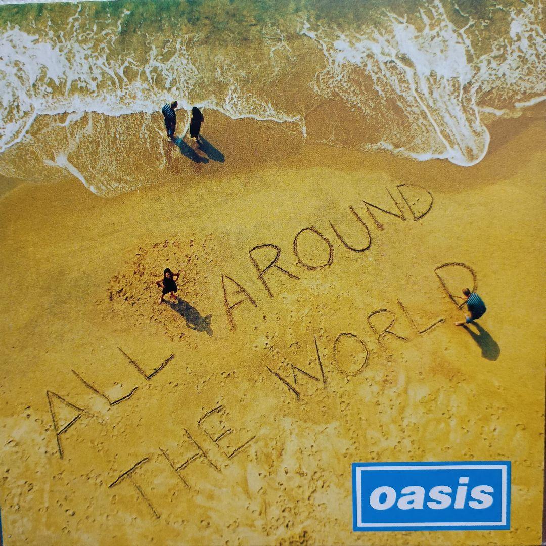 oasis ALL AROUND THE WORLD 7\"epレコード