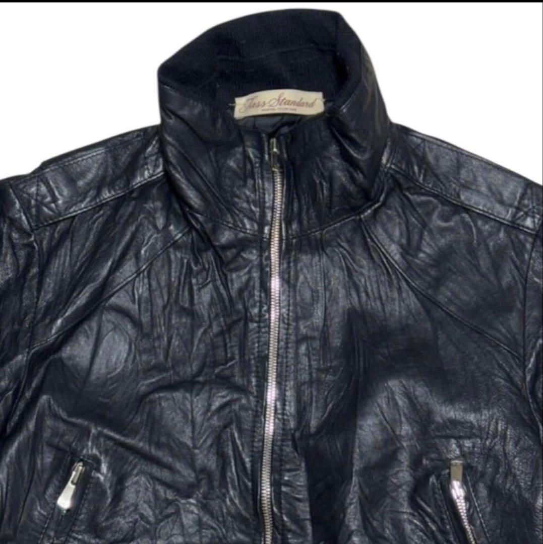 ジャケット・アウター 00s Rare archive design Leather Jacket