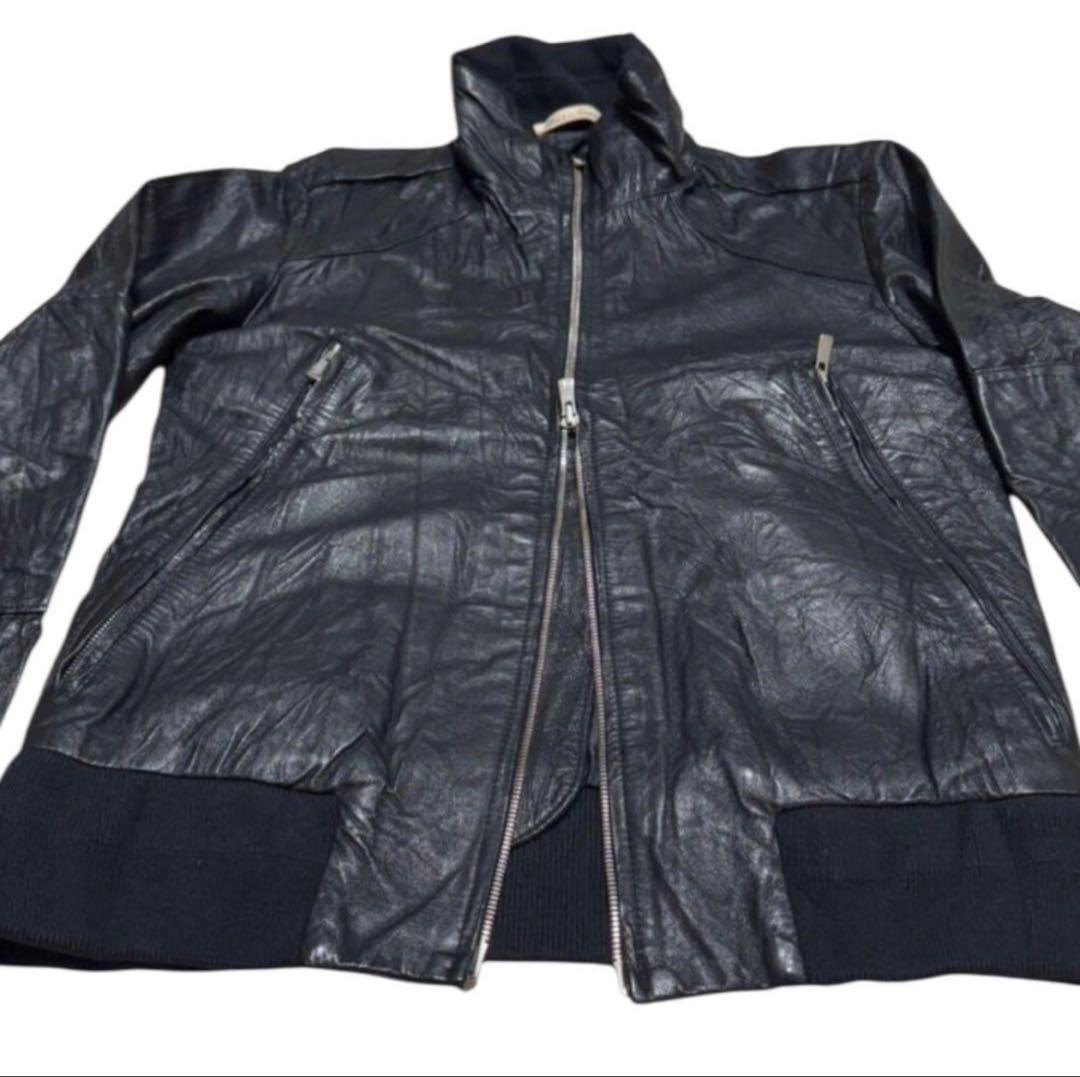 ジャケット・アウター 00s Rare archive design Leather Jacket