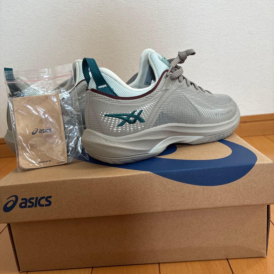 ASICS バスケットボールシューズ グレー/ミント
