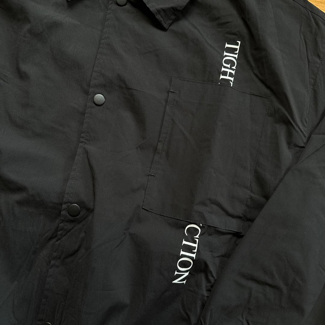 メンズウェア TIGHTBOOTHSTRAIGHT UP COACH JKT/ BK / L