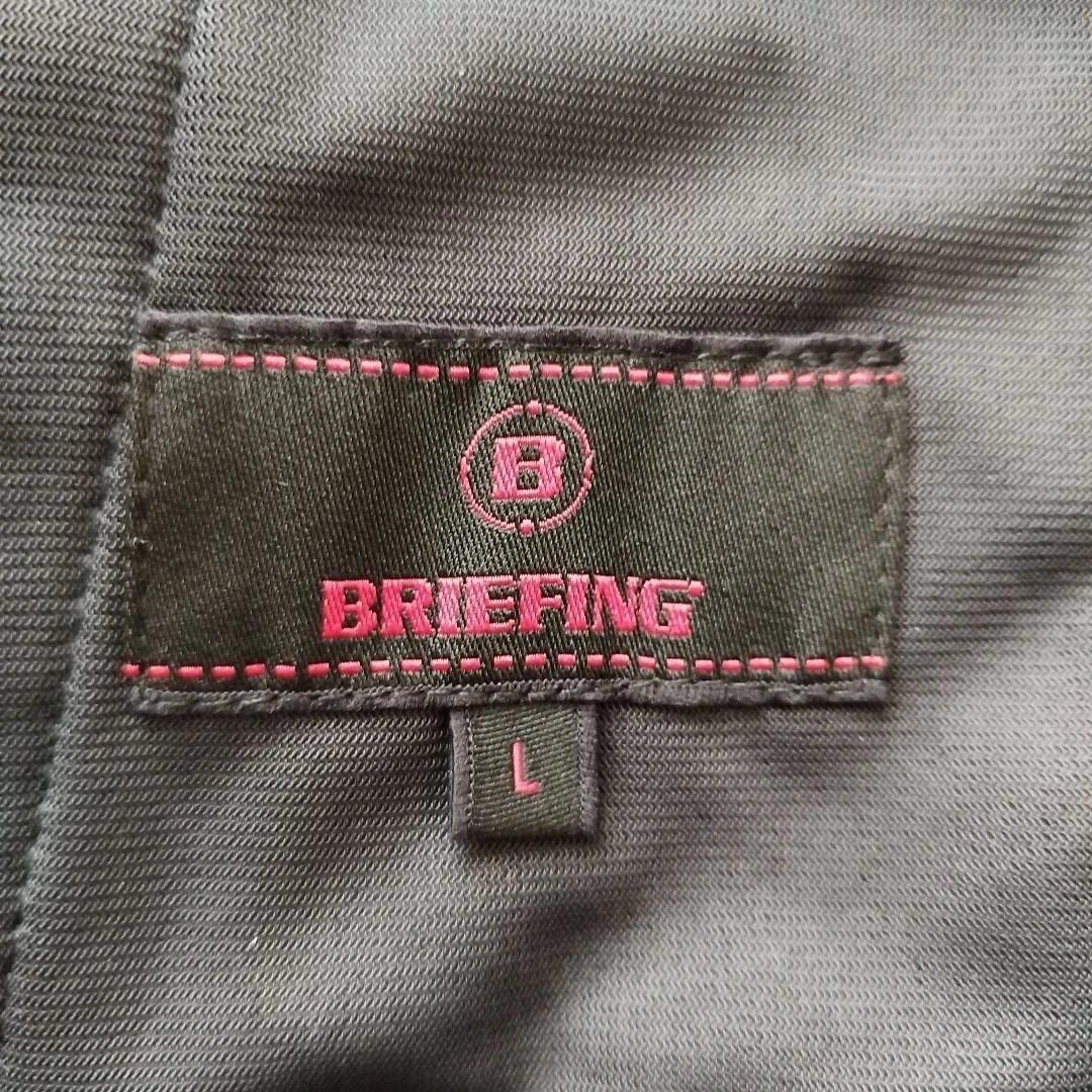 美品✨BRIEFING ボア パーカー ロゴ 機能性◎ ブラック L ゴルフ