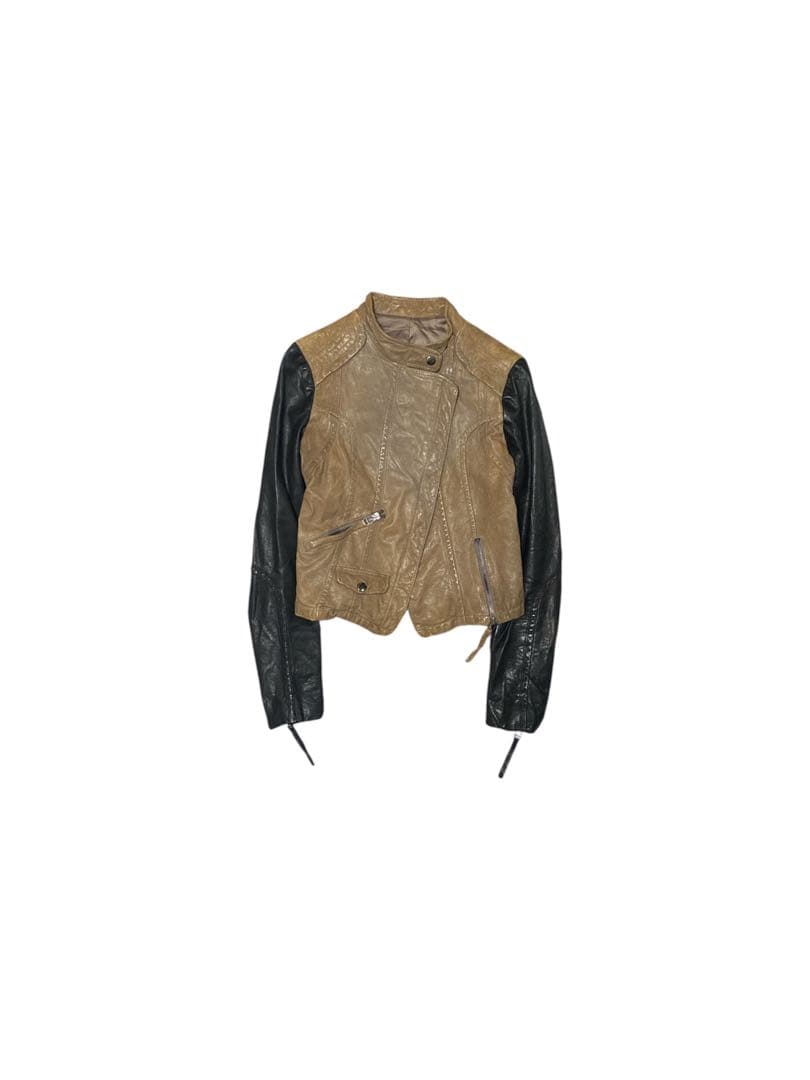 ピ*ピ様 2000s archive two-tone leather jack