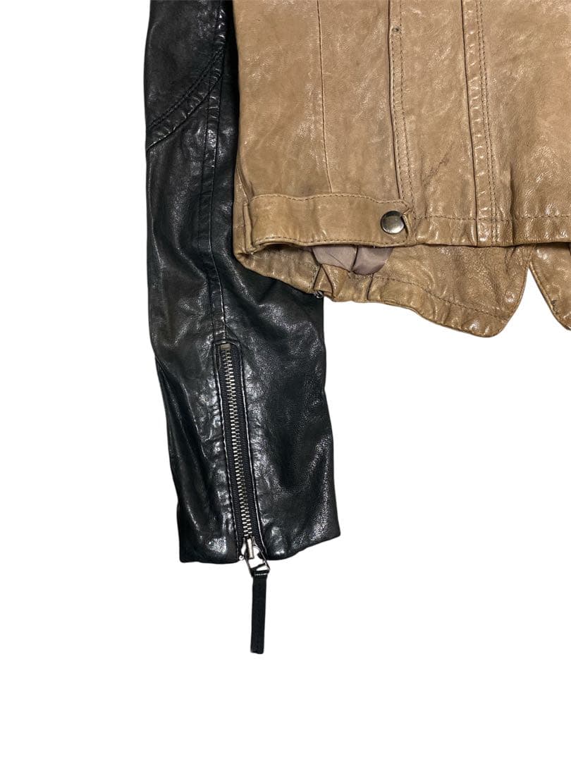 ピ*ピ様 2000s archive two-tone leather jack