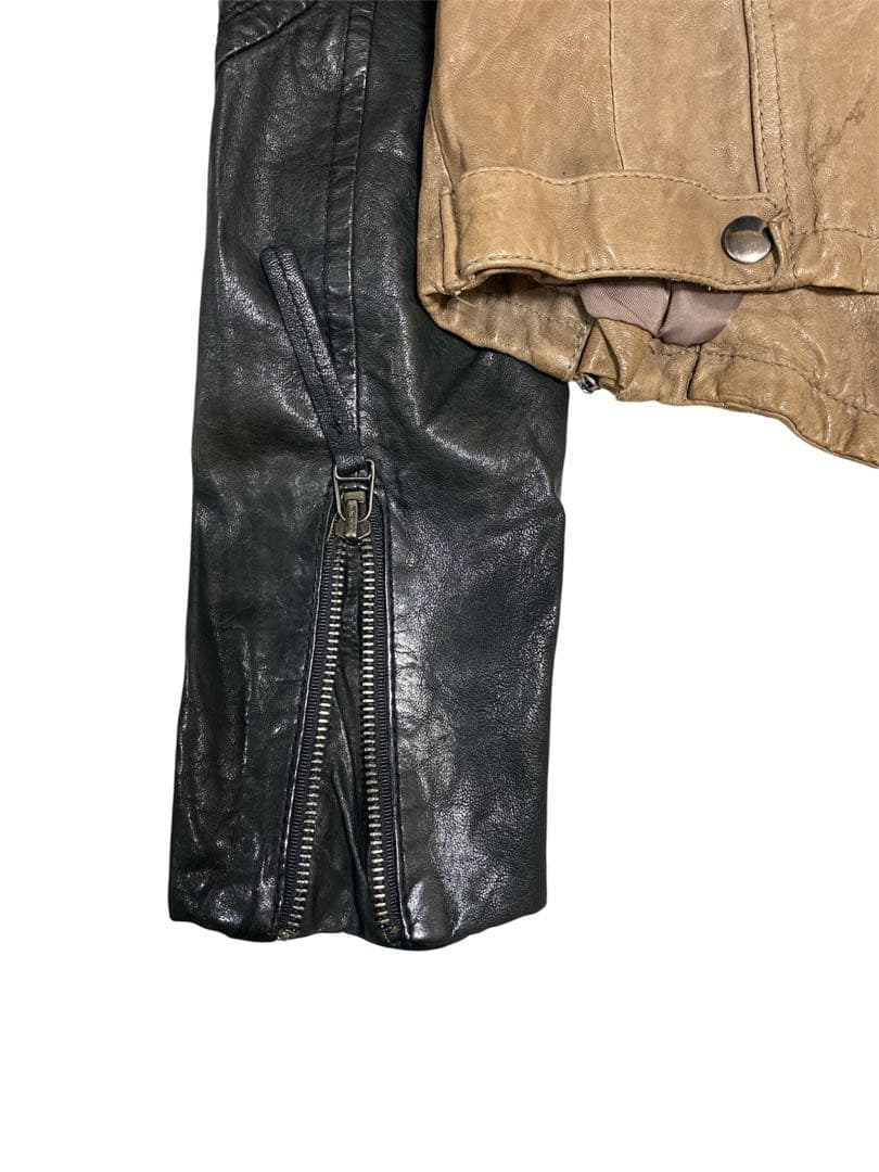 ピ*ピ様 2000s archive two-tone leather jack