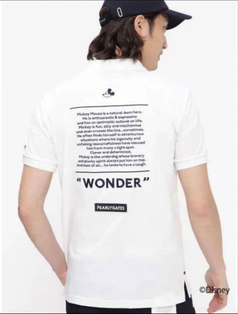 パーリーゲイツ　　WONDER / MICKEY　ディズニー100周年シャツ