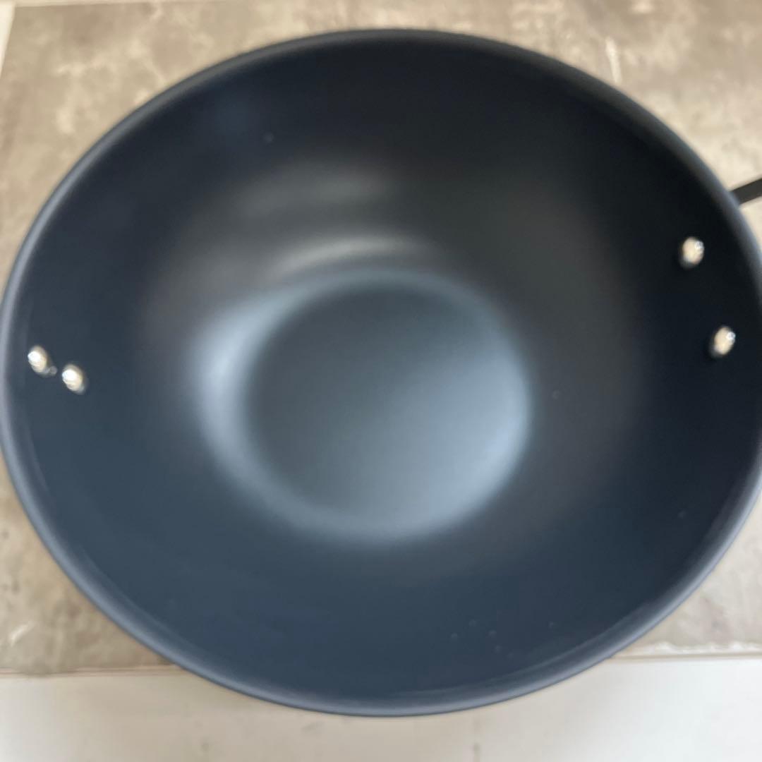 ⚫︎8/0311i08 サンホ 鉄製深型 フライパン 32cm