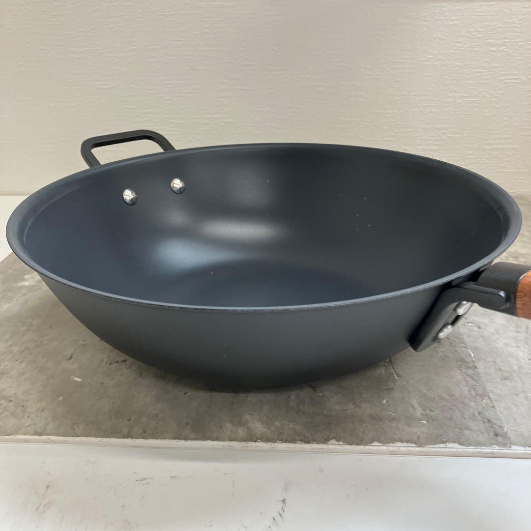 ⚫︎8/0311i08 サンホ 鉄製深型 フライパン 32cm