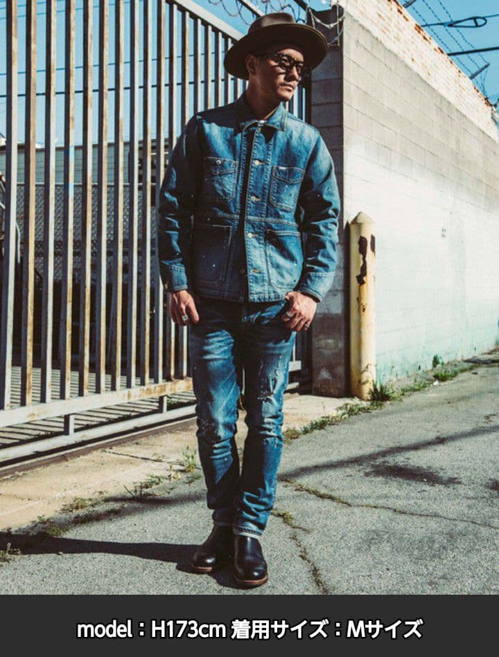 ジャケット・アウター BORN FREE II SELVEDGE GARAGE USED JACKET