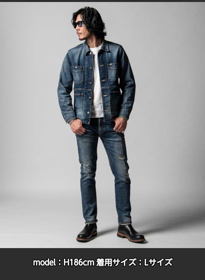 ジャケット・アウター BORN FREE II SELVEDGE GARAGE USED JACKET