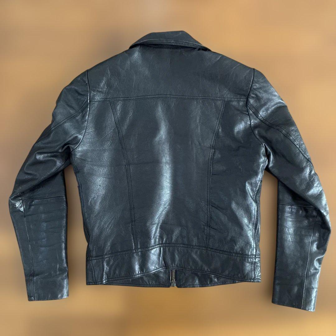 定価118,800円 ヌーディージーンズ シープレザー ライダースジャケット M