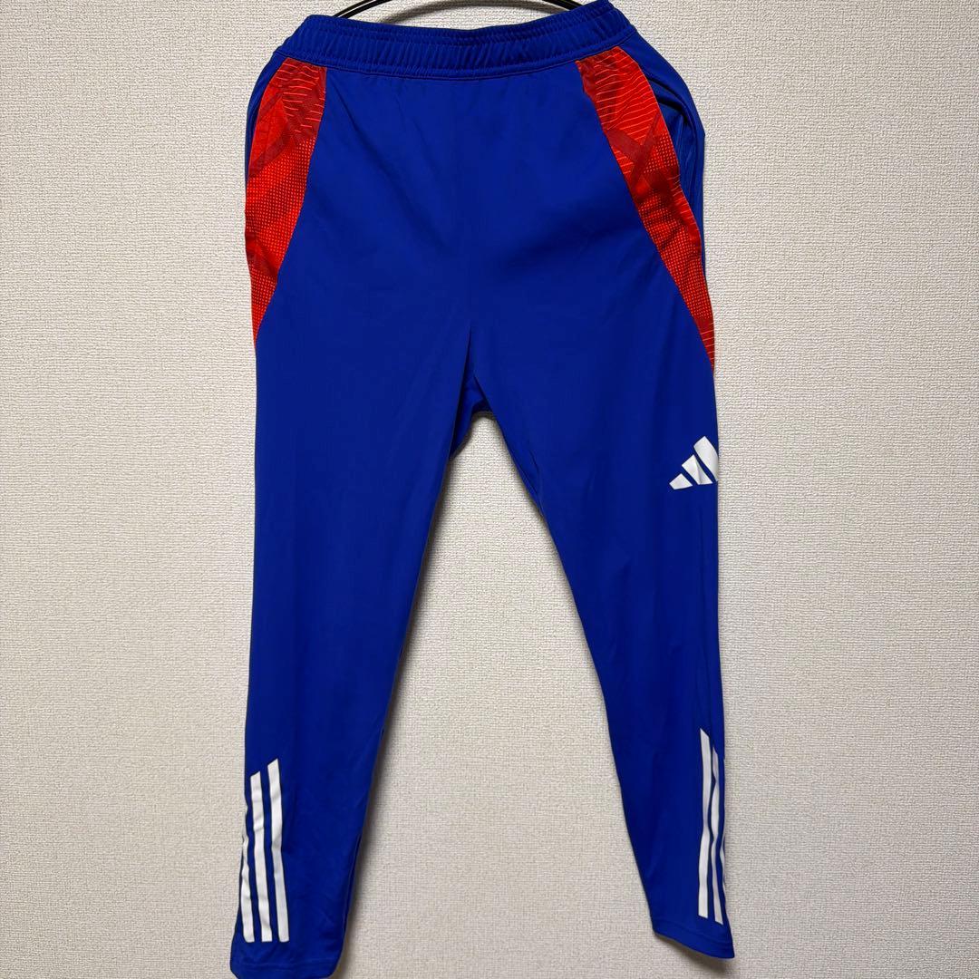 adidas ジャージ上下セット Mサイズ ホワイト/ブルー
