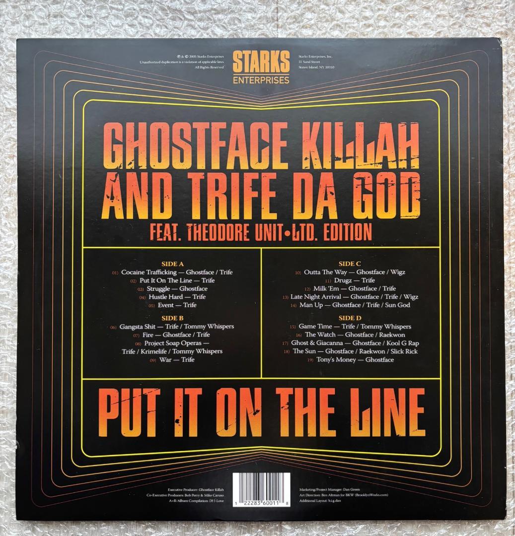 【Ghostface Killah】Put it on the line 2LP