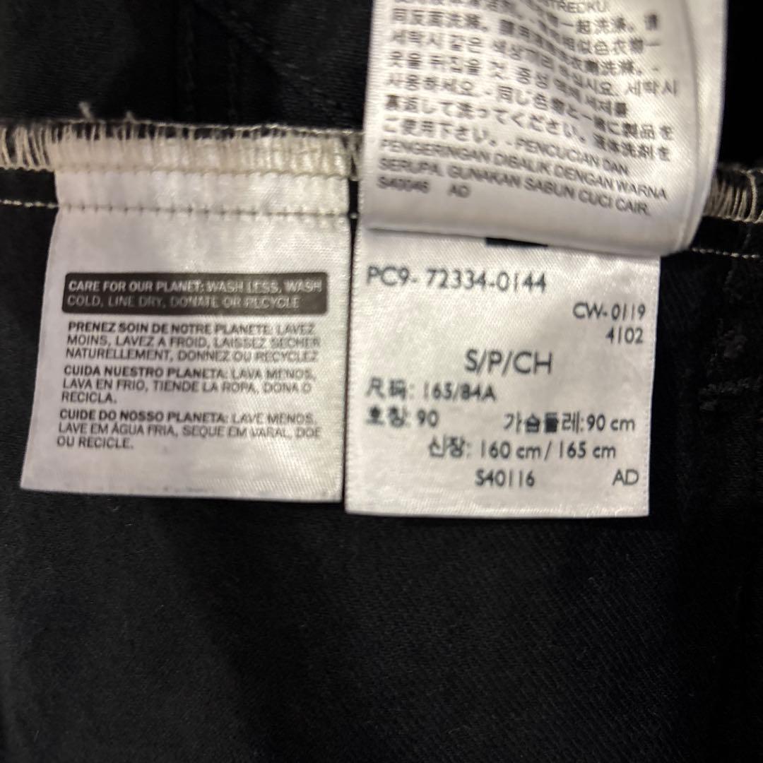 リーバイス　levi's デニムジャケット　ブラック　サイズS