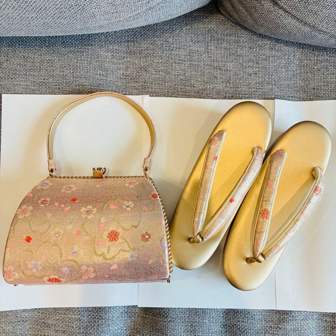 美品 早い者勝ち 和装用バッグと草履セット