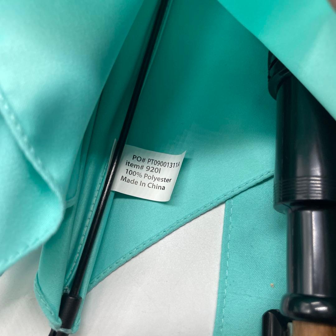 ティファニー ノベルティ 傘 パラソル Tiffany Blue ロゴ入り③