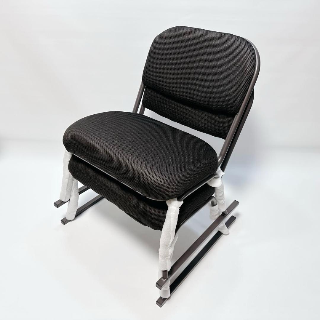 山善 スタッキングチェア YSSC-53 2脚セット 未使用 ブラウン 高座椅子